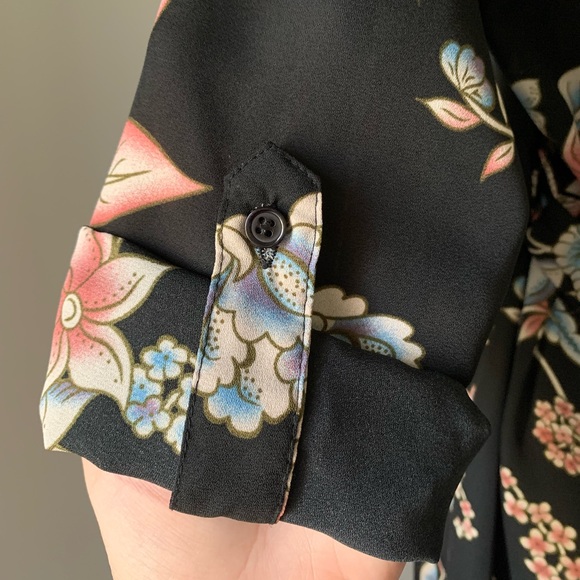 Floral Kimono style boho t-shirt dress - Picture 4 of 9